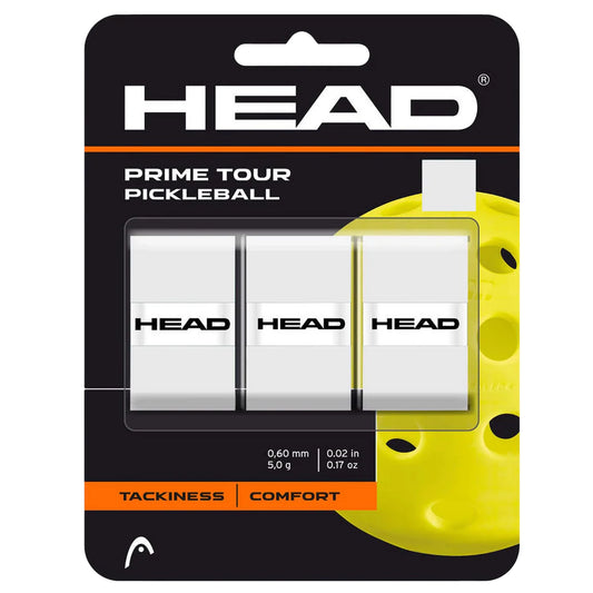 Head Prime Tour Pickleball Grip (Pack of 3) White