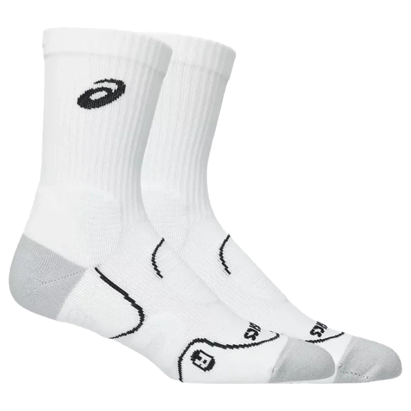 Asics bas de tennis Crew Court+ 3043A136-100 (1 paire) Blanc