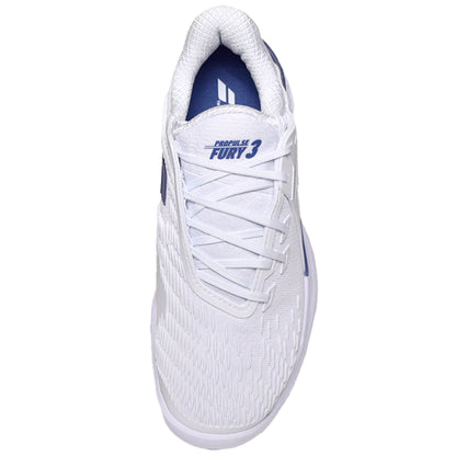 Babolat Men's Propulse Fury 3 CLAY 30S26425B-1069 White/Dark Blue