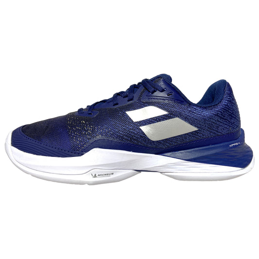 Babolat Men's Jet Mach 3 AC 3A0S25B629-4129 Dark Blue/Silver