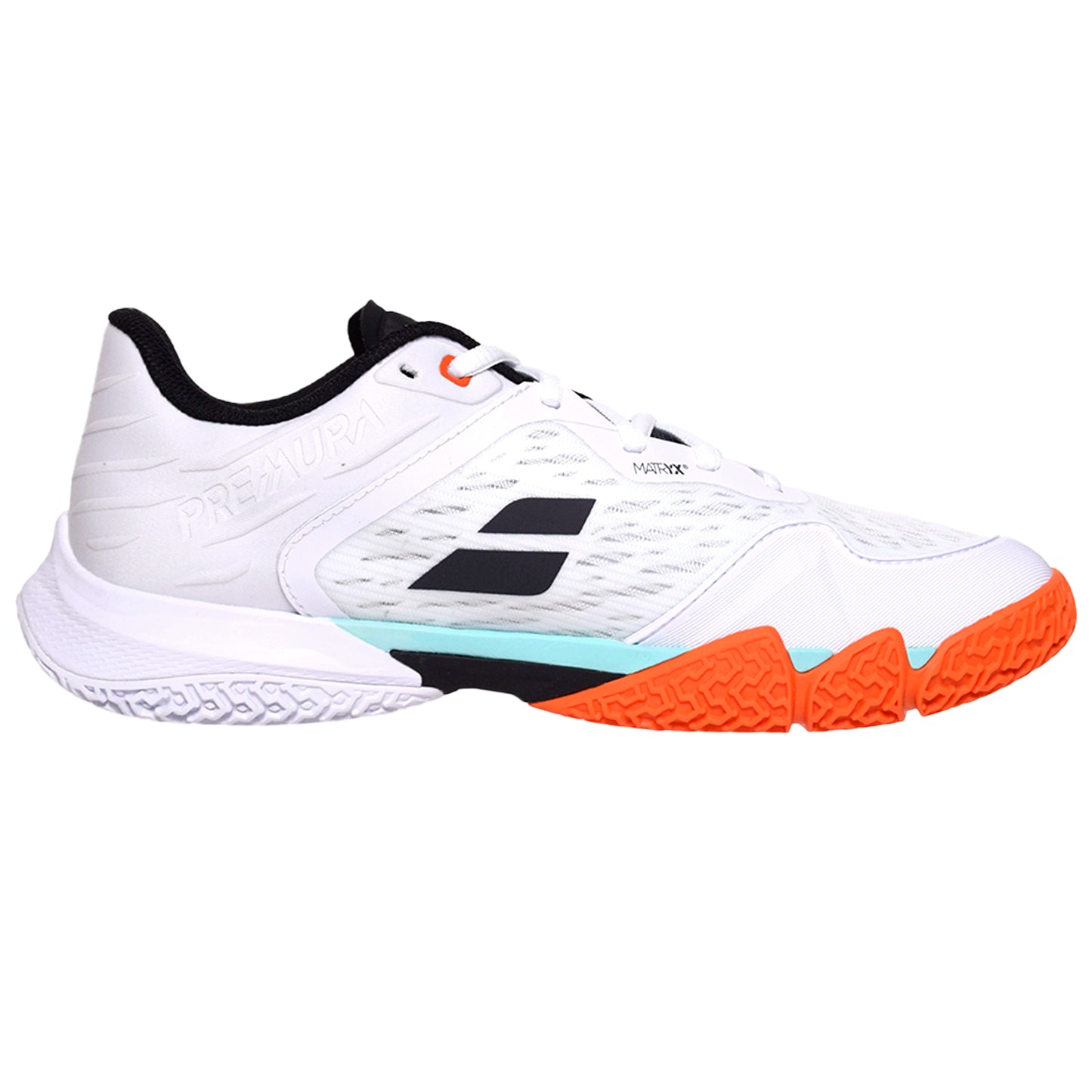 Babolat Men's Premura 3 Lebron Padel 3A0S26C908-1101 White/Orange