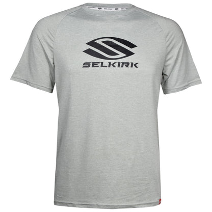 Selkirk Men’s Essentials DualSoft Short Sleeve Graphic Tee (Heathered Stone)