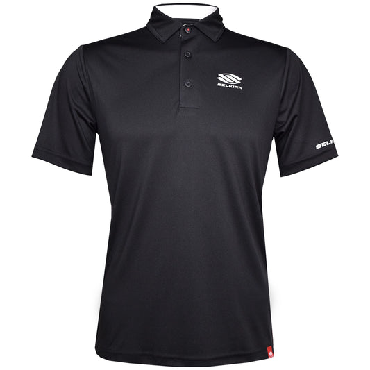 Selkirk Essentials Sport-Wik Polo Performance à manches courtes pour homme (Noir)