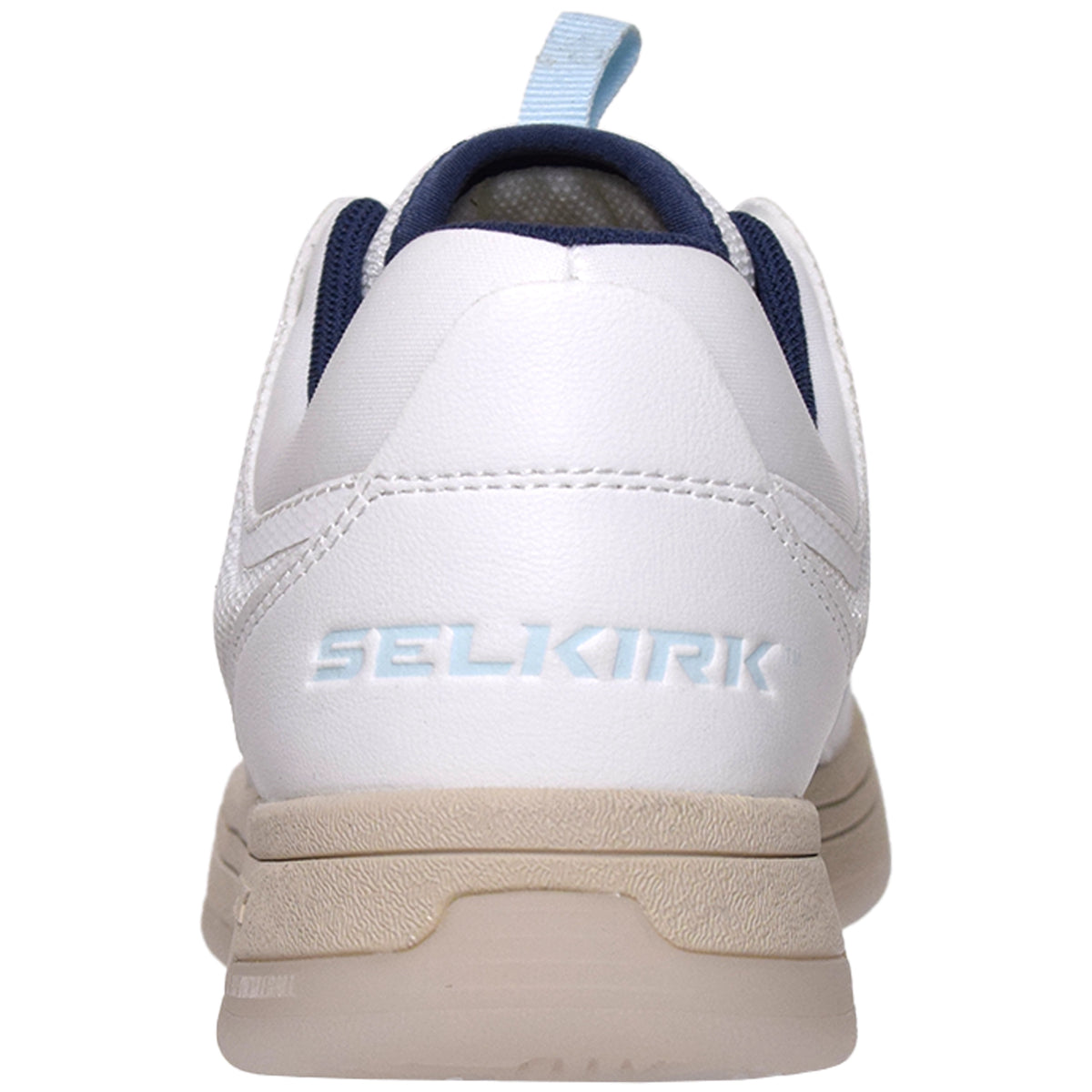 Selkirk Femme Legacy Pro Pickleball Chaussure avec technologie InfiniGrip (Blanc/Bleu)