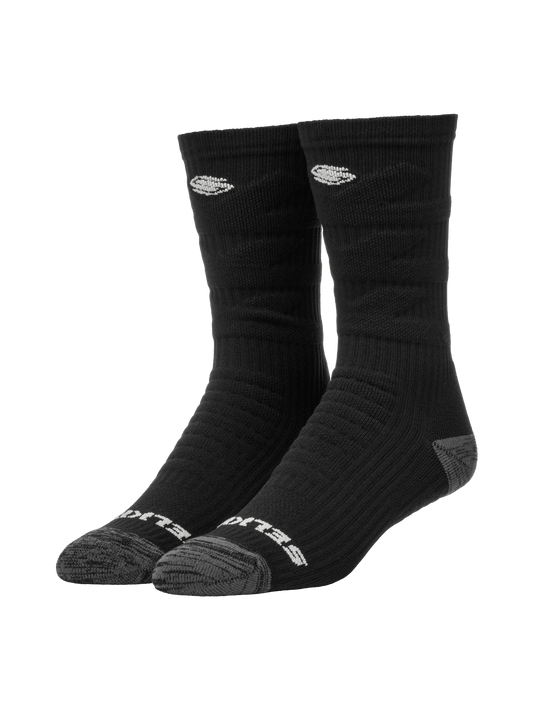 Selkirk Courtlock Chaussettes courtes de pickleball - Noir/Gris