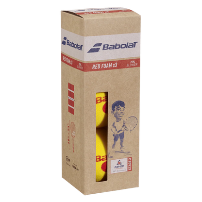 Babolat Balls Red Foam for Kids (packet of 3)