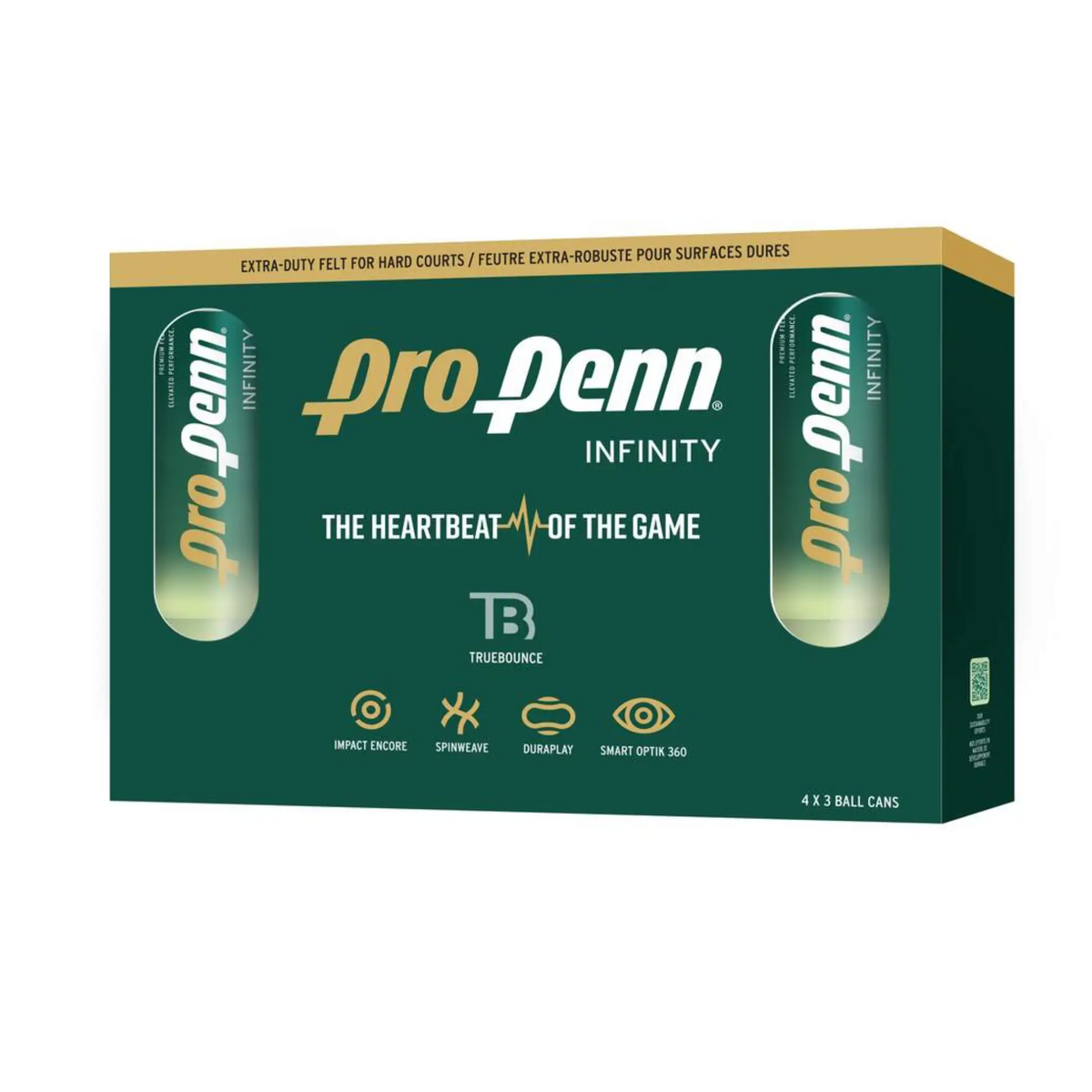 Pro Penn Infinity X-DUTY Paquet de 4 (tube de 3)