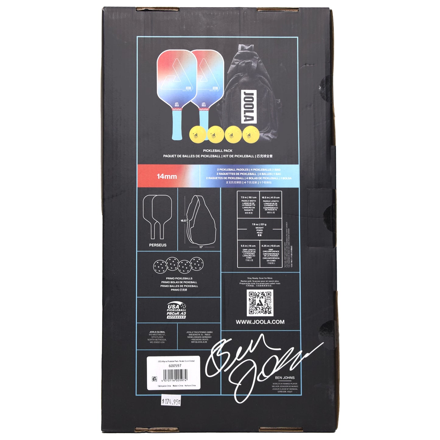 Joola Astral Pickleball Pack - Rocket