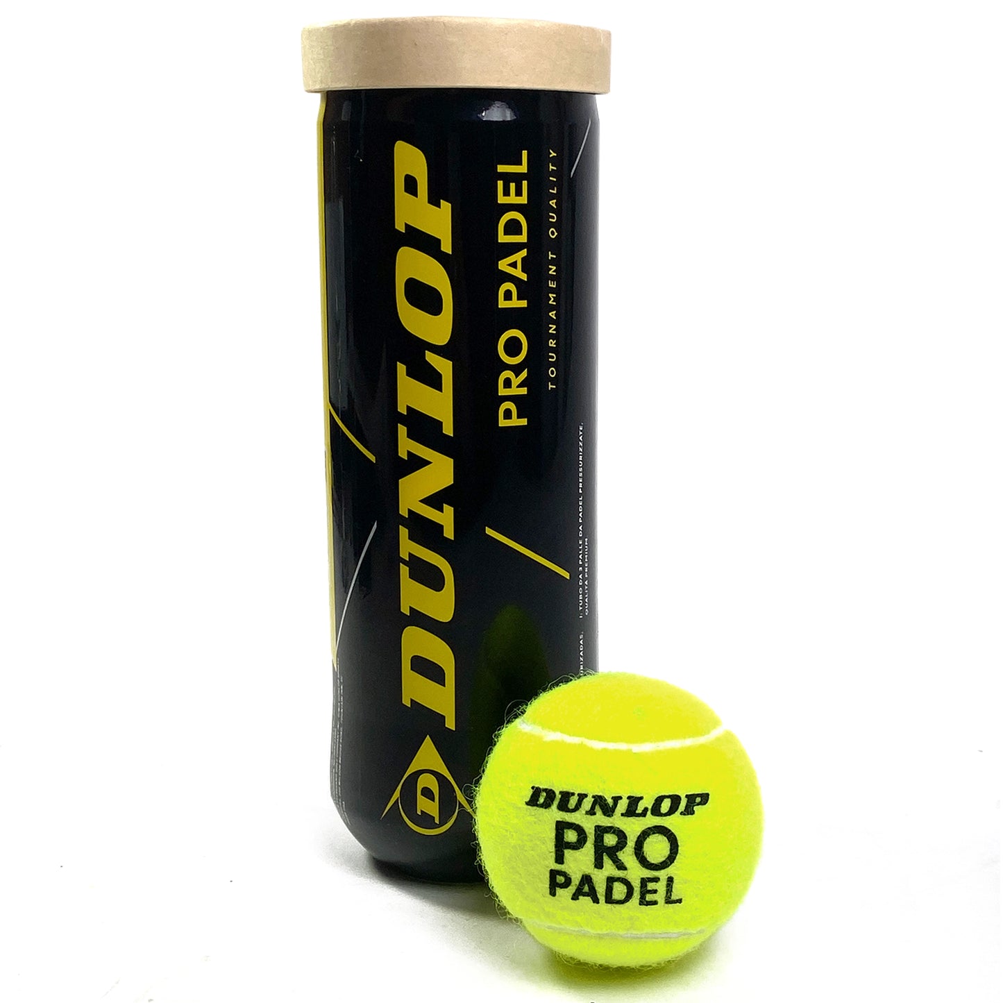 Dunlop Pro Padel Balls - Tube of 3 (601552)