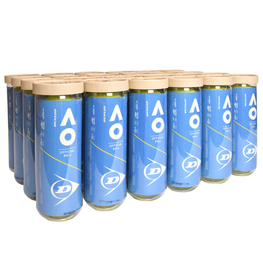 Caisse de balles Dunlop TB Open d'Australie Extra-Duty (24 tubes de 3)