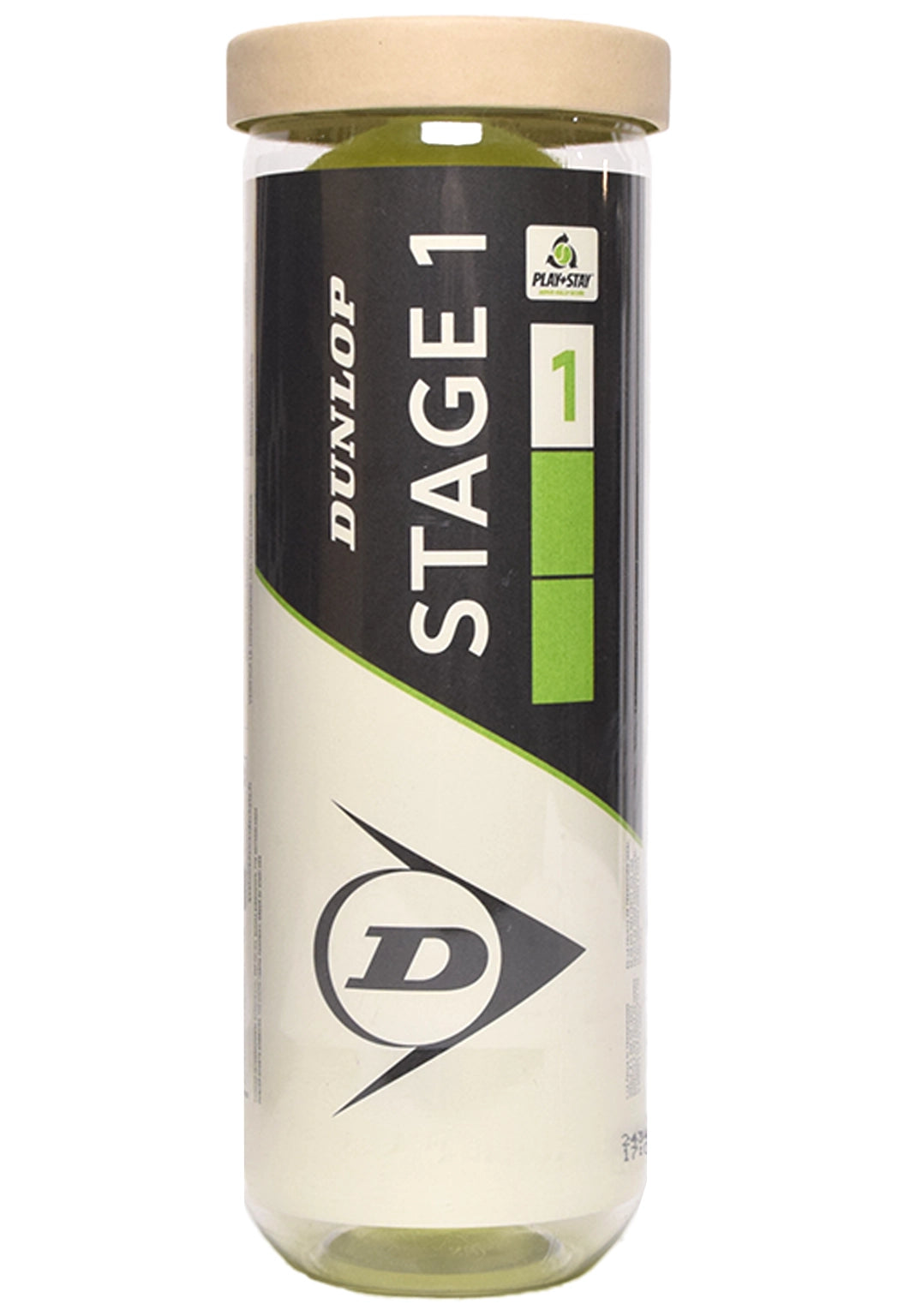 Dunlop balles TB Stage 1 Vert Junior (tube de 3)