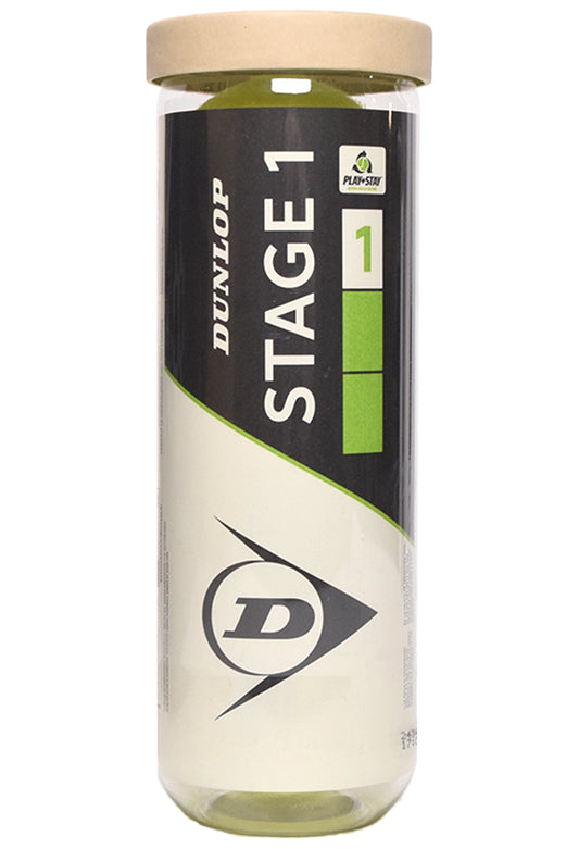 Dunlop balles TB Stage 1 Vert Junior (tube de 3)