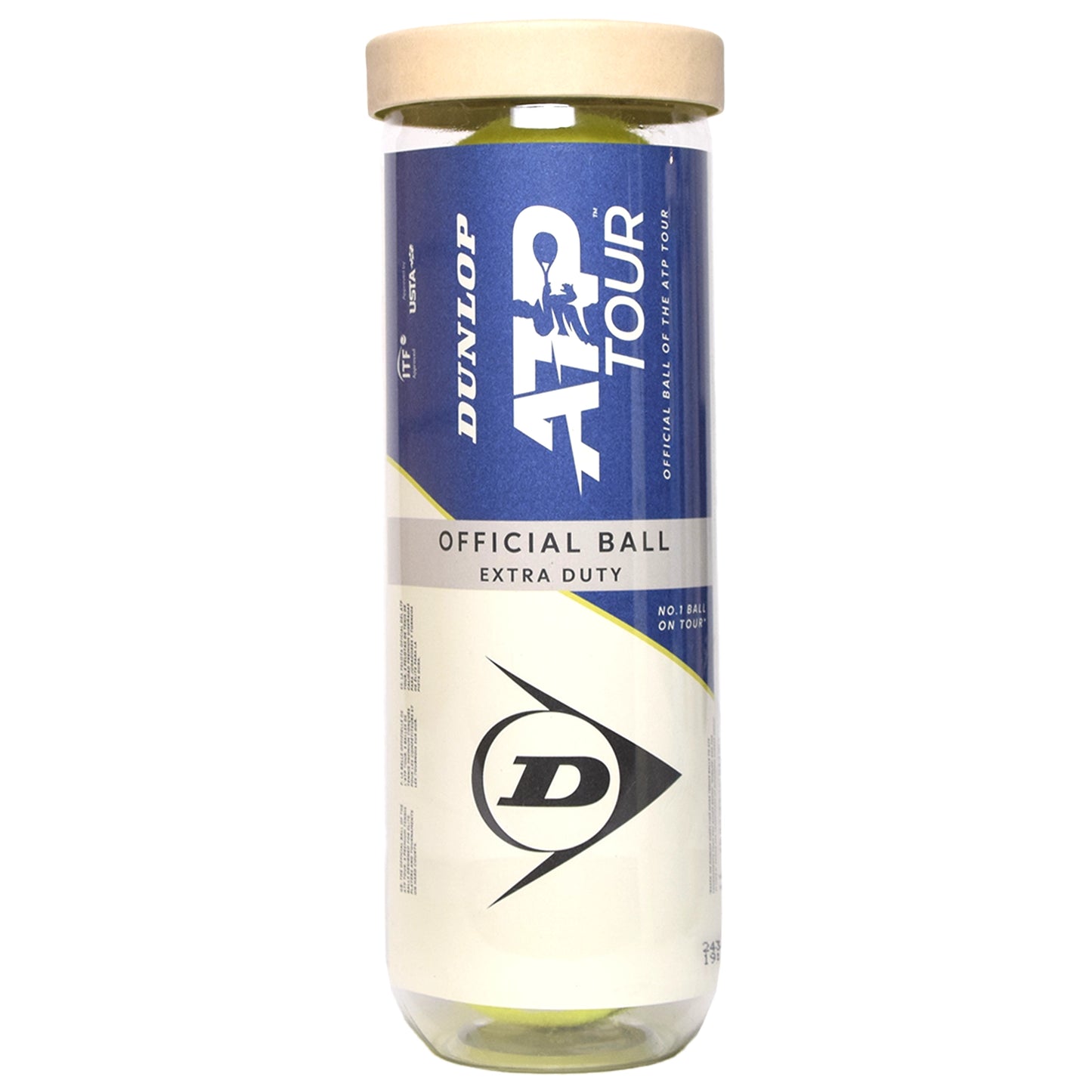 Dunlop balles TB ATP Tour Extra Duty (tube de 3)