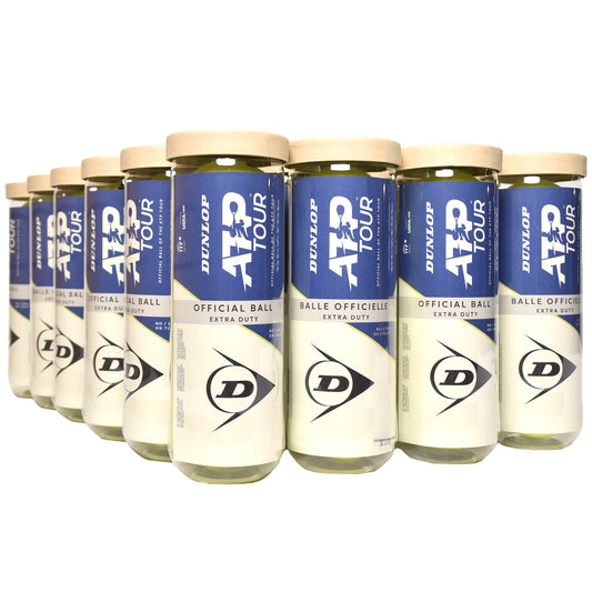 Caisse de balles Dunlop TB ATP Tour Extra Duty (24 tubes de 3)