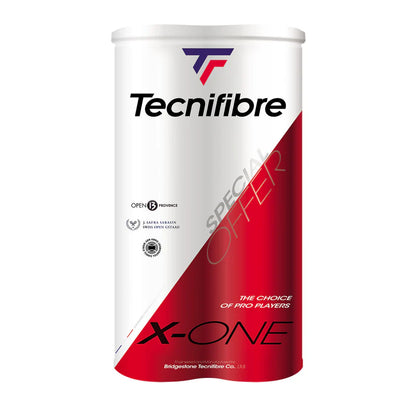 Tecnifibre Balls X-One All Court (2-pack of 4 ball can)