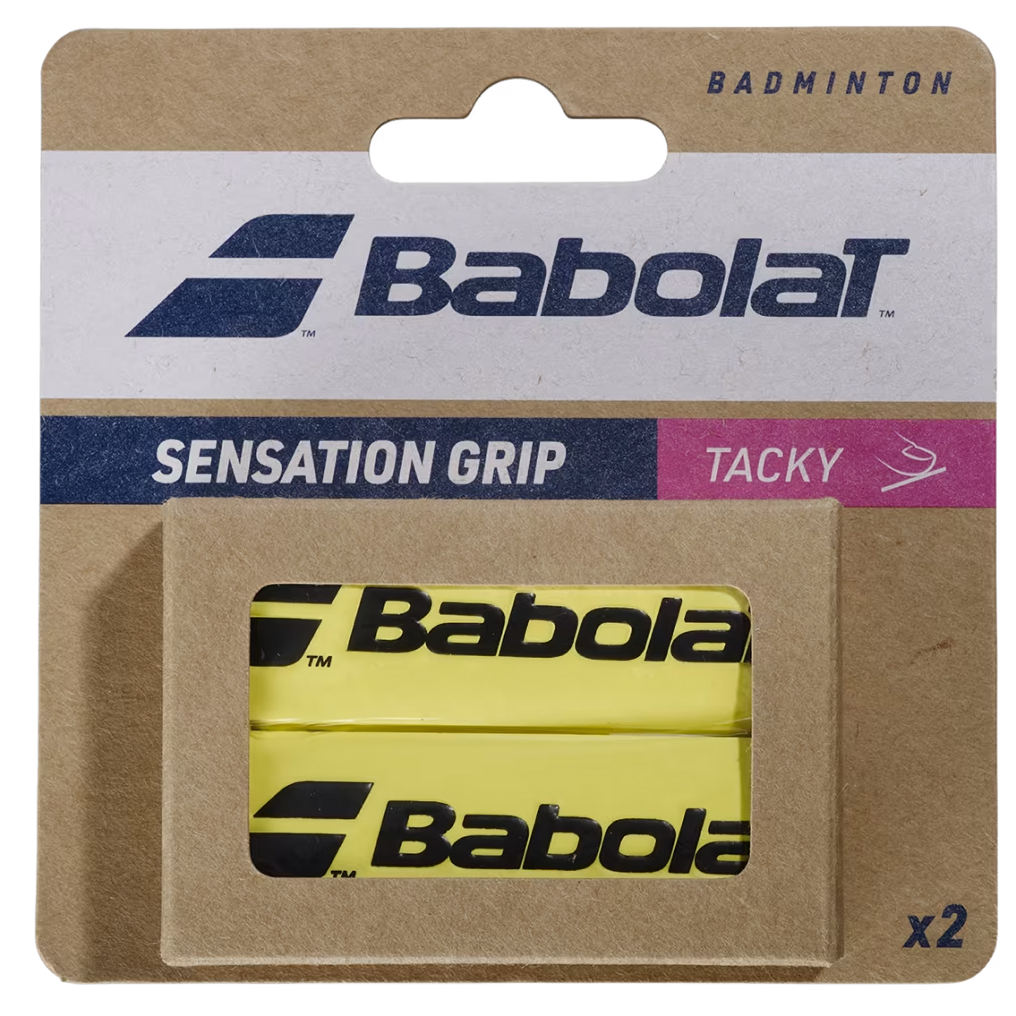 Babolat Sensation Grip X2 Yellow - Badminton