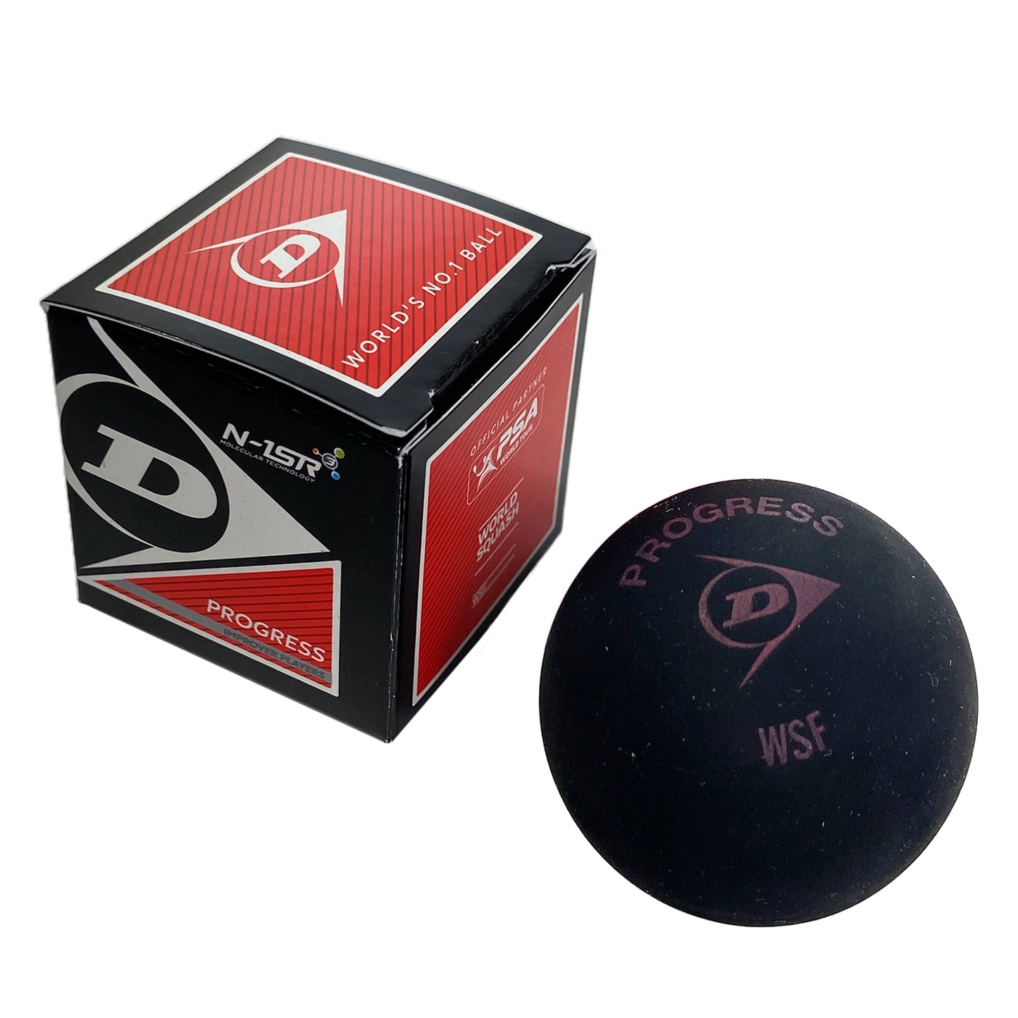 Dunlop Squash Ball Progress Red Dot per unit