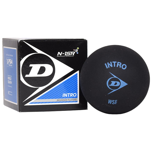 Dunlop balle squash intro simple point bleu (unité)