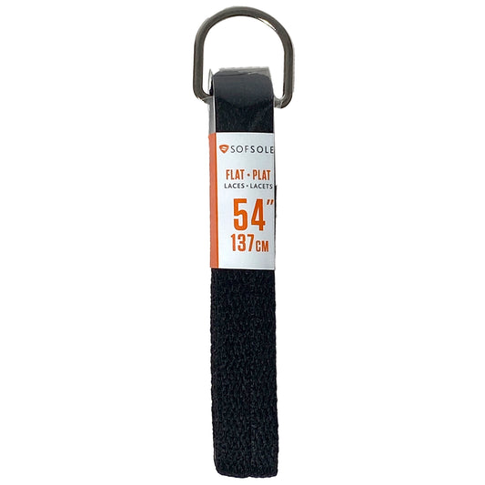Sof Sole Lacets plats athlétiques 54'' - Noir