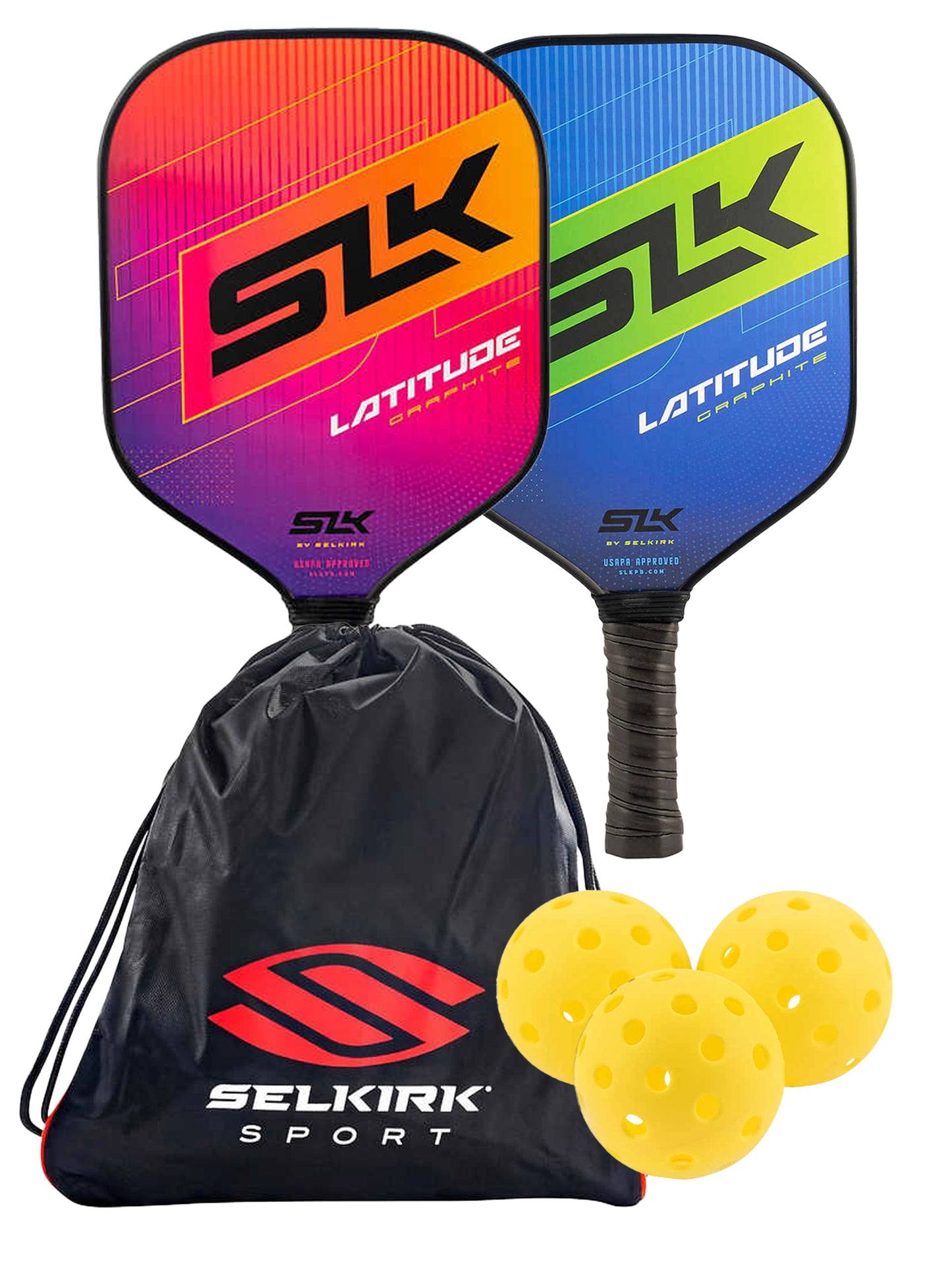 Selkirk SLK Latitude Ensemble de raquettes et balles de pickleball