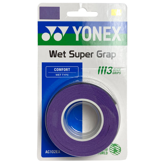 Yonex overgrip Wet Super Grap (3) Pourpre profond