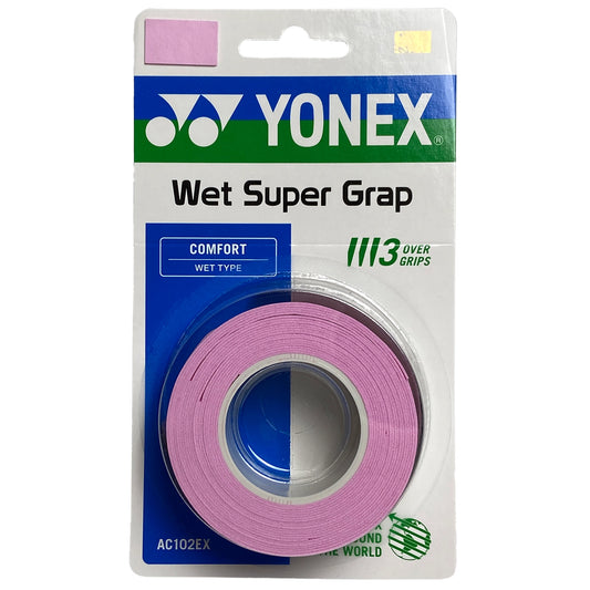 Yonex overgrip Wet Super Grap (3) Rose français