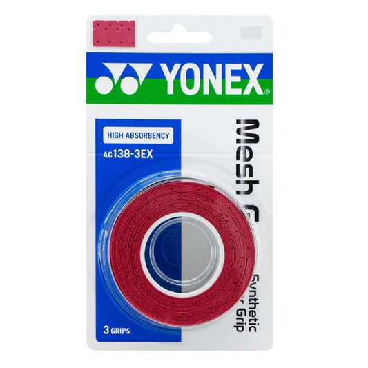 Yonex AC138 Mesh Grap (3) Rouge
