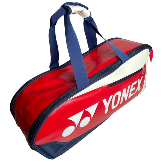 Yonex Expert Tournament Racquet Bag (BAG02331W) - White/Navy/Red