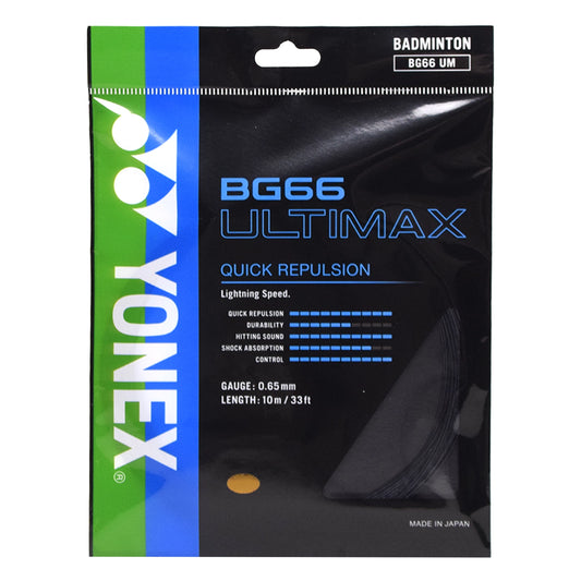 Yonex BG66 Ultimax 10m Black