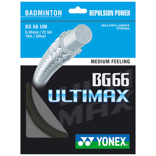 Yonex BG66 Ultimax 10m Black