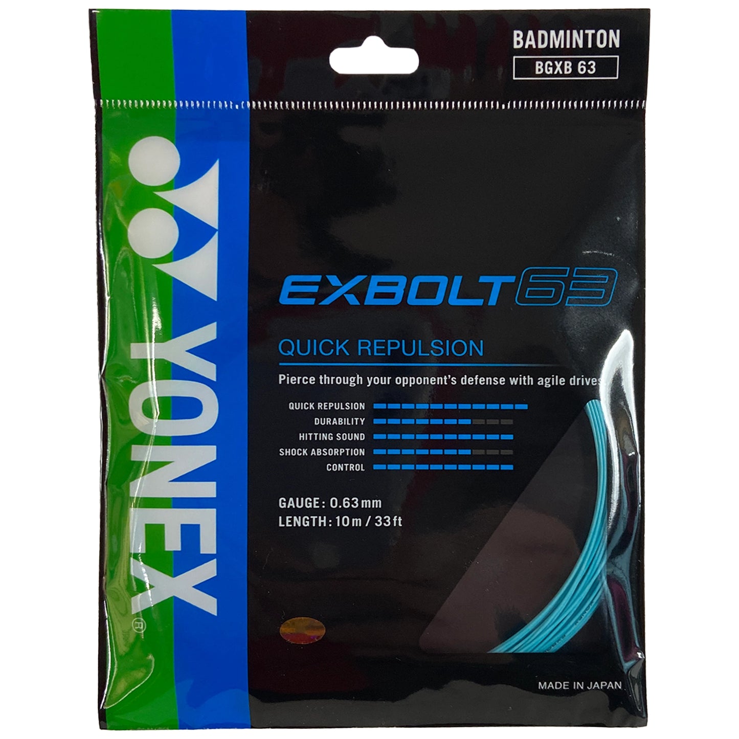 Yonex BG Exbolt 63 10m Menthe