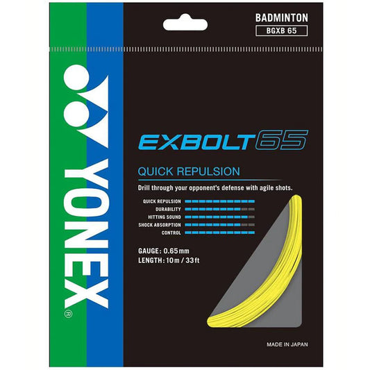 Yonex BG Exbolt 65 10m Jaune