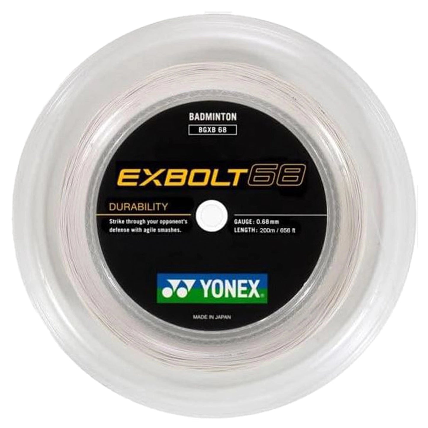 Yonex roulette BG Exbolt 68 Blanc (200M)