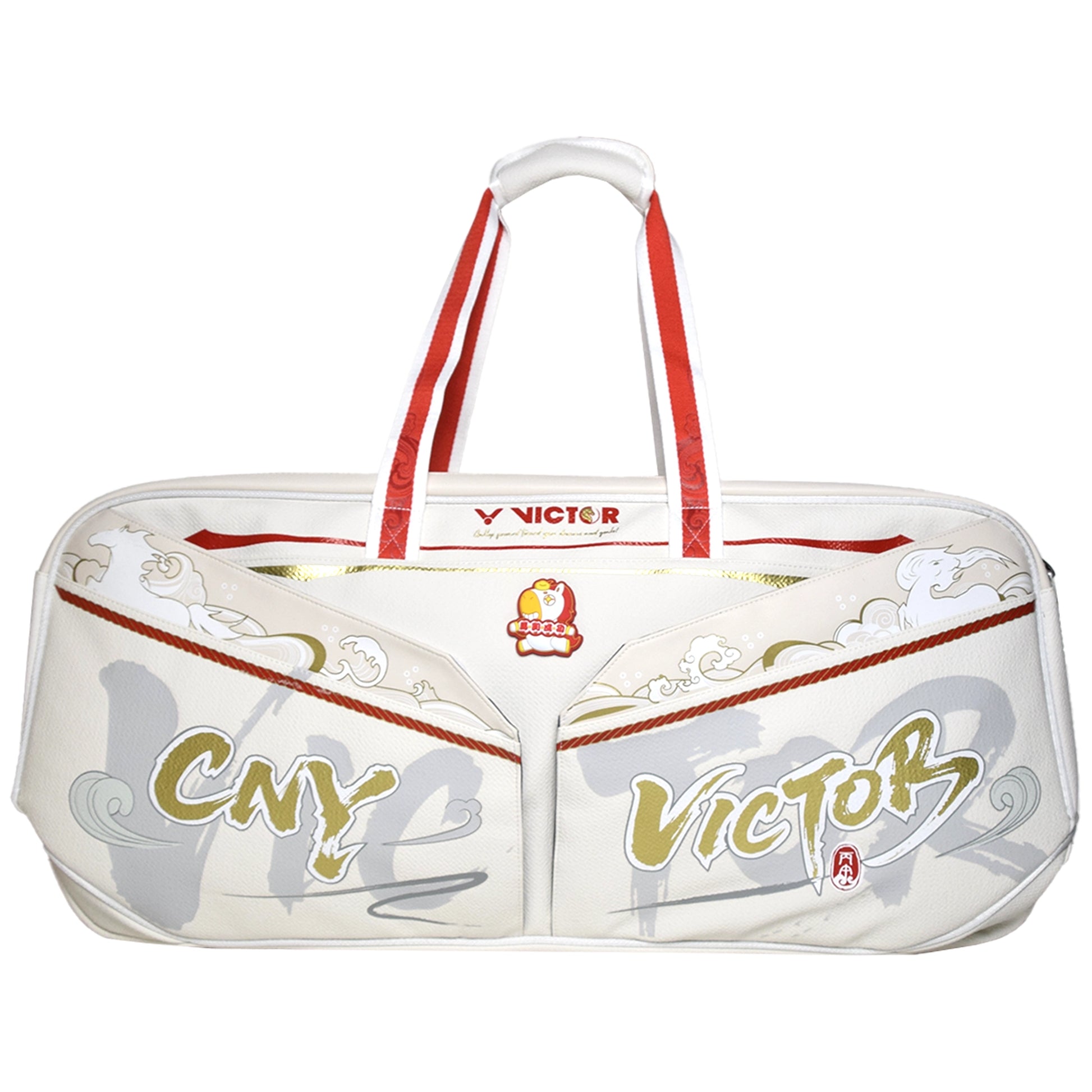 VICTOR 2026 リージージャ　ホワイト　L Victor CNY 2026 Edition Rectangular Racket Bag (BR5651CNY-LD) White/Re