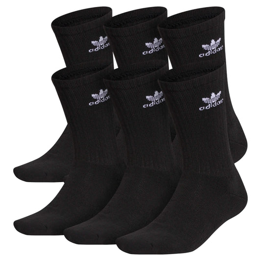 Adidas Men's Knit Trefoil 6 Pack Crew Socks CI8723