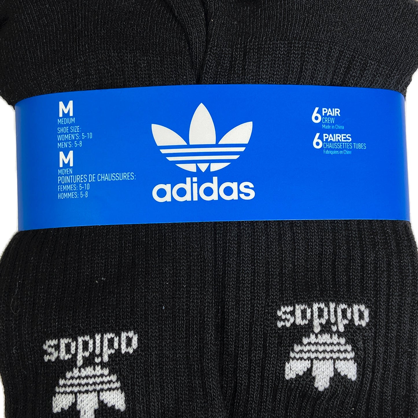 Adidas Homme Chaussettes tricotées à motif de trèfle (6 paquets) CI8723