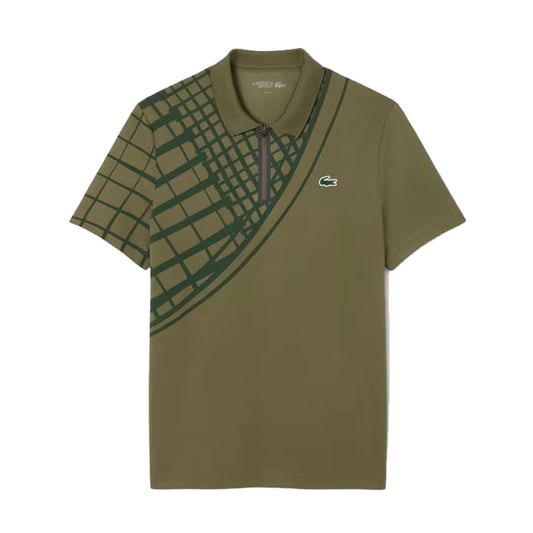 Lacoste Men's Zip Ultra Dry Polo Shirt DH4756-52-E9F