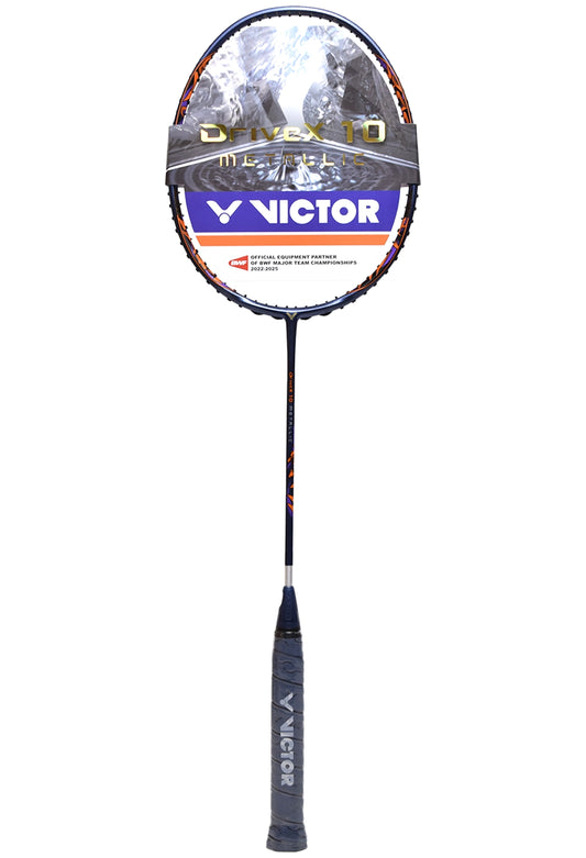 Victor DriveX 10 Metallic B Non cordée Noir-Bleu