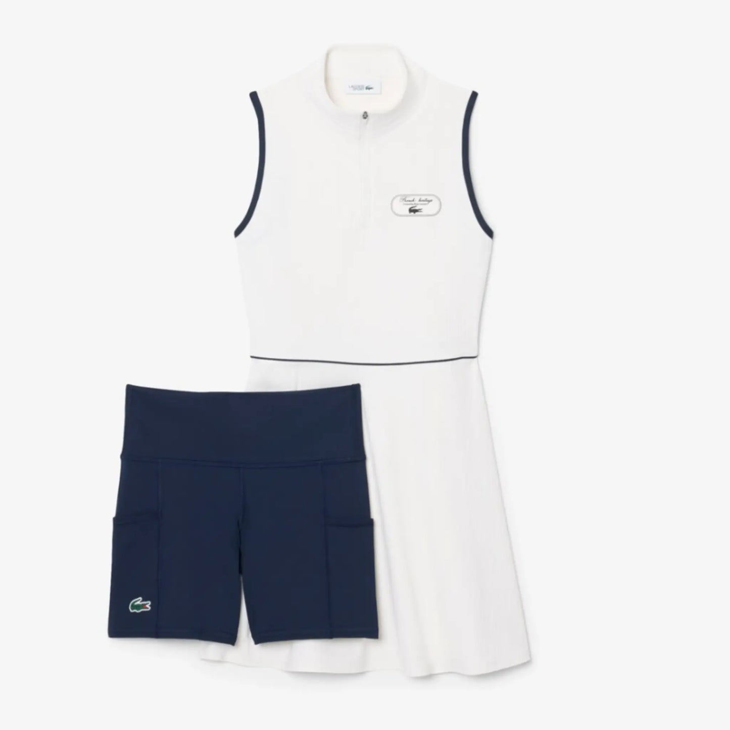 Lacoste robe Heritage texturée avec écusson pour femme EF6799-52-EV0