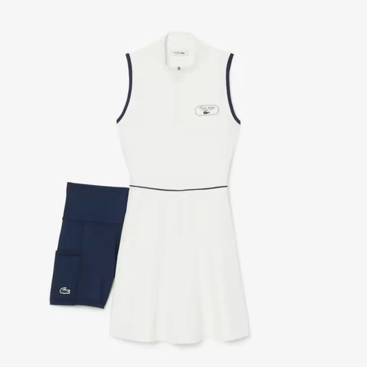 Lacoste Badge Accent Textured Heritage Dress EF6799-52-EV0