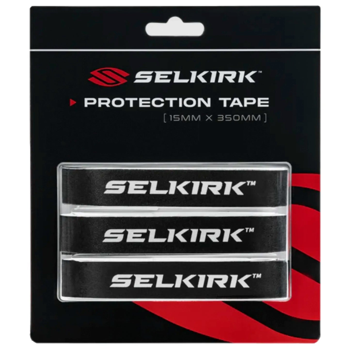 Selkirk Ruban de protection pour raquette de Pickleball - Noir 15mm