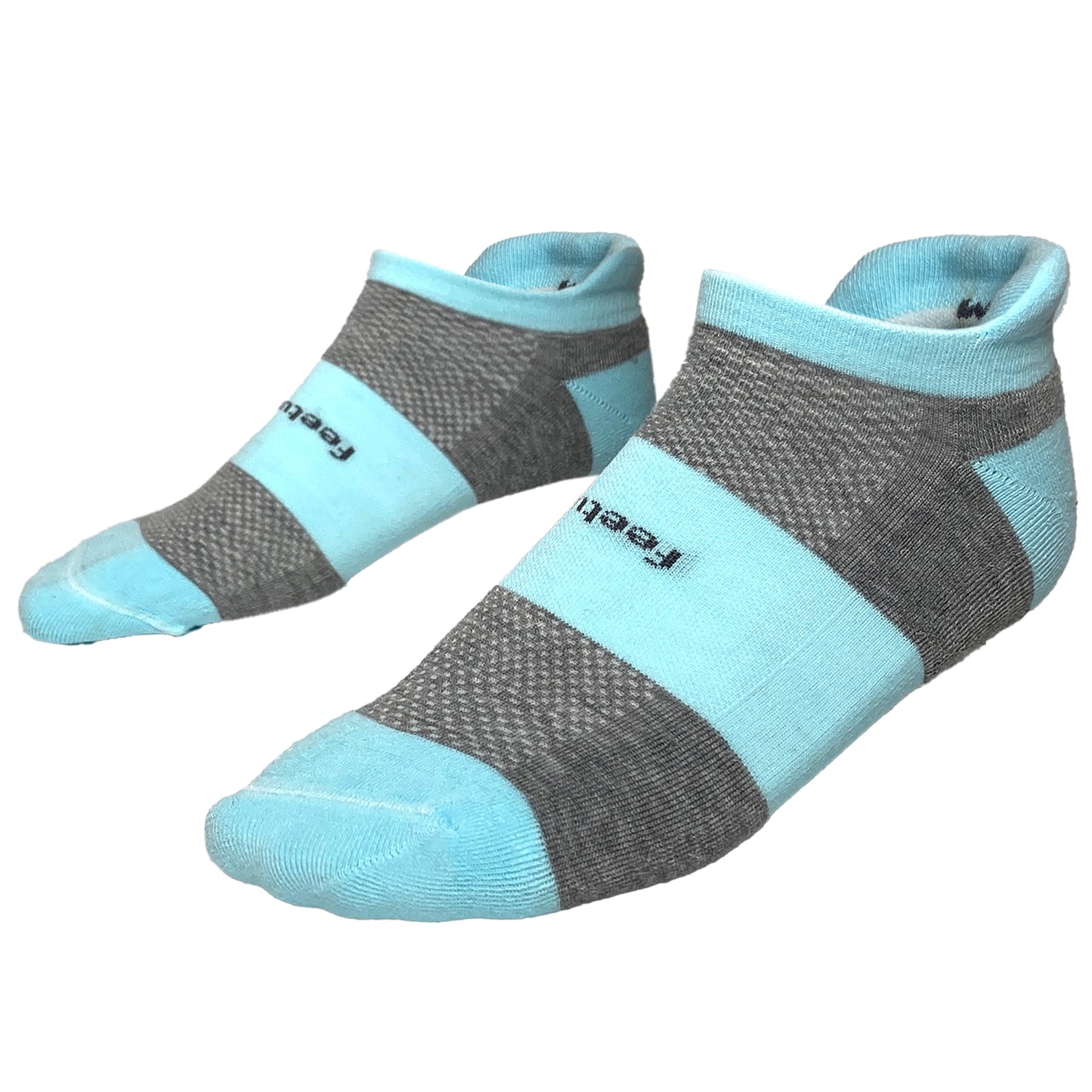 Feetures Women's High Performance Max Cushion No Show Tab Socks FA503619 - Bliss Blue