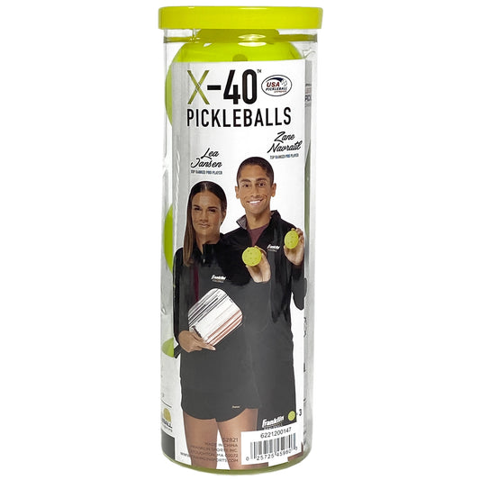 Franklin Pickleball X-40 Outdoor (Pkg of 3) - Optic Yellow