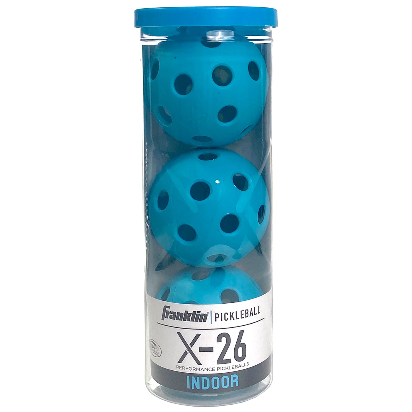 Franklin Pickleball X-26 Indoor (Pkg of 3) - Blue