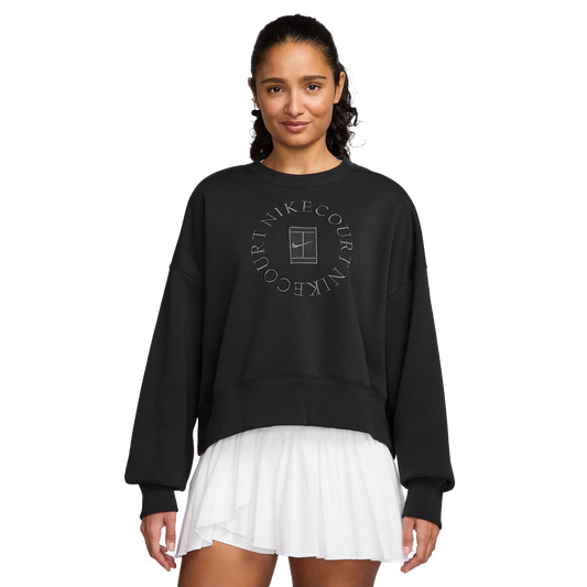 Nike sweatshirt Court Phoenix Fleece Crew Heritage pour femme HJ8988-010