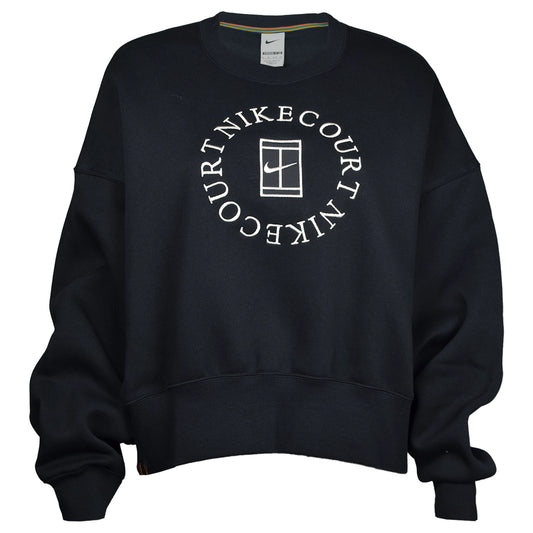 Nike Women's Court Phoenix Fleece Crew Heritage Sweatshirt HJ8988-010
