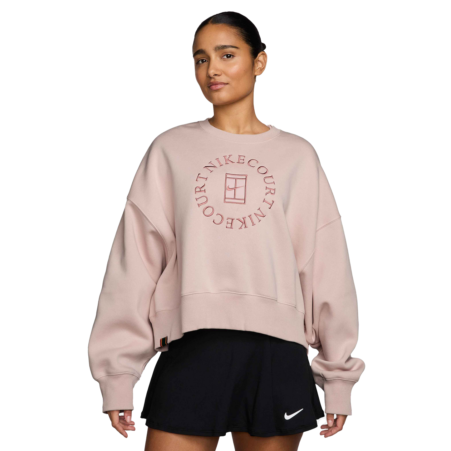 Nike sweatshirt Court Phoenix Fleece Crew Heritage pour femme HJ8988-667