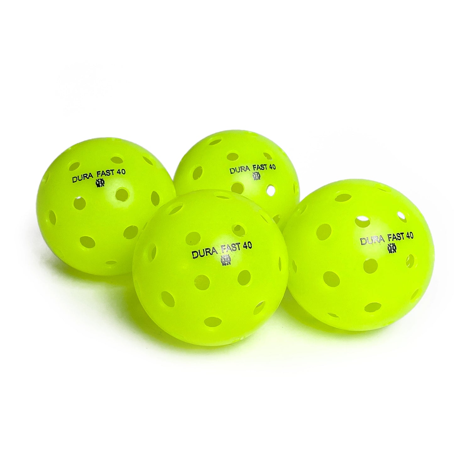 Onix Dura Fast 40 Balles de Pickleball pour l'extérieur (Pqt de 4) Vert fluo