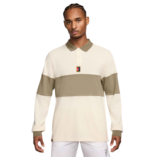 Nike Polo à manches longues Court Heritage pour homme HQ1748-110