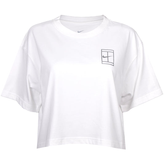 Nike T-Shirt Court DF Slam SS Crop pour femme HV6987-100